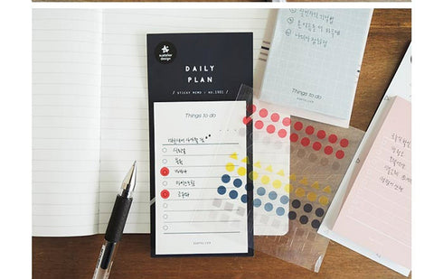 Suatelier Planner Sticky Notes BEIGE 1903 | Daily Plan To Do List Things To Do