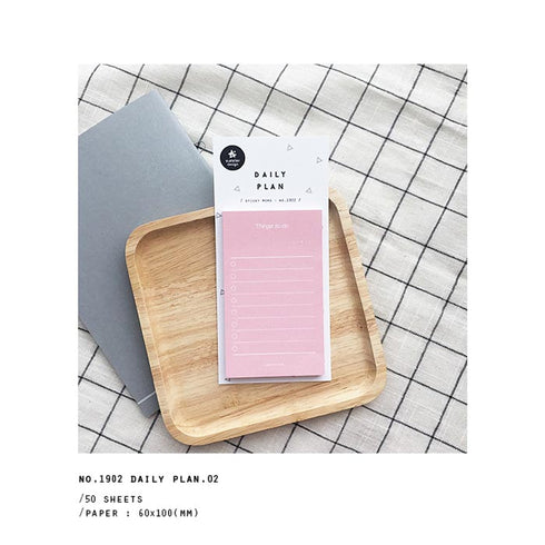 Suatelier Planner Sticky Notes PINK 1902 | Daily Plan To Do List Things To Do Checklist