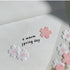 Suatelier Sonia PVC Transparent Stickers WHITE 1668-65 | Felt Cherry Blossom Sakura Blossom