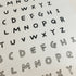 Suatelier Sonia PVC Transparent Stickers LOWERCASE Handwriting #1 Letter Stickers Word Stickers | 1119