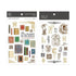 MU Lifestyle Print-On Stickers Rub -On Stickers Transfer Stickers Translucent Stickers 128 | All Secrets Library Books Calligraphy Cartouche