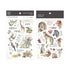 MU Lifestyle Print-On Stickers Rub -On Stickers Transfer Stickers Translucent Stickers 148 | African Wildlife Lion Zebra Elephant Meerkat