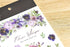 MU Lifestyle Print-On Stickers Rub -On Stickers Transfer Stickers Translucent Stickers 171 | Flowers Whispers Purple Flowers Bouquet