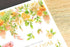 MU Lifestyle Print-On Stickers Rub-On Stickers Transfer Stickers Translucent Stickers 172 | Heart Bloom Orange Flowers Peach Flowers Bouquet