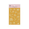 MU Lifestyle Print-On Stickers Rub-On Stickers Transfer Stickers GOLD FOIL Stickers 04 | Individual Gold Foil Flowers Lotus Rose Branch
