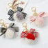 BLACK HOUNDSTOOTH Planner Charm Purse Charm Bag Charm Pom Pom Charm Pompom Charm | 2.2 X 3 Inches