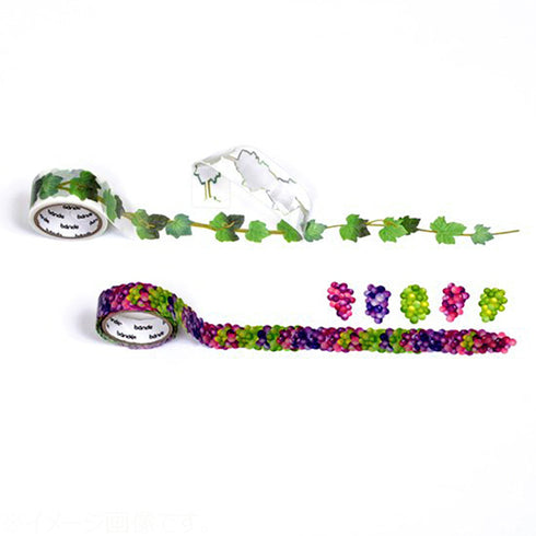 GRAPE VINE Bande Washi Tape Kit Masking Tape Kit Sticker Kit DOUBLE Roll | BDA567