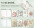 Daigo & Hibiya Hanada Collaboration DAISY 5mm GRID Herbarium Notebook Flower Notebook Vintage Ephemera | R1757 48 Pages