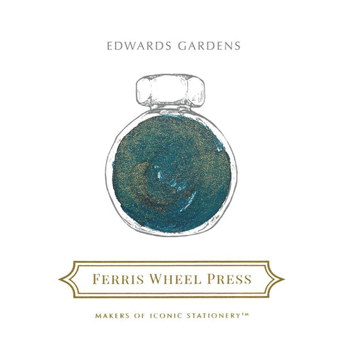 Ferris Wheel Press SHIMMER EDWARDS GARDEN Fountain Pen Ink Dip Pen Ink Calligraphy Ink Bottle Ink | 38ml