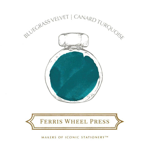 Ferris Wheel Press BLUEGRASS VELVET Fountain Pen Ink Dip Pen Ink Calligraphy Ink Bottle Ink | 38ml