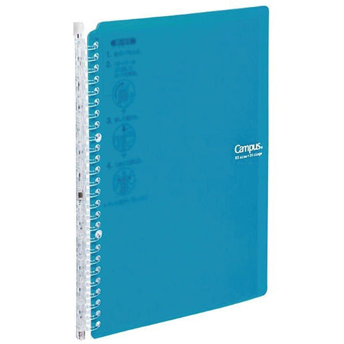 Kokuyo B5 Campus BLUE GREEN B5 Smart Ring Binder Notebook Sp706 26 Rings "Lay Flat" | 60 Sheets