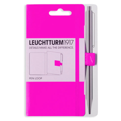 Leuchtturm 1917 Muted Colors NEON YELLOW Fabric Pen Loop | Self-Adhesive