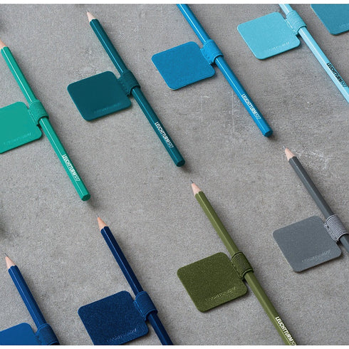 Leuchtturm 1917 Muted Colors BLACK Fabric Pen Loop | Self-Adhesive