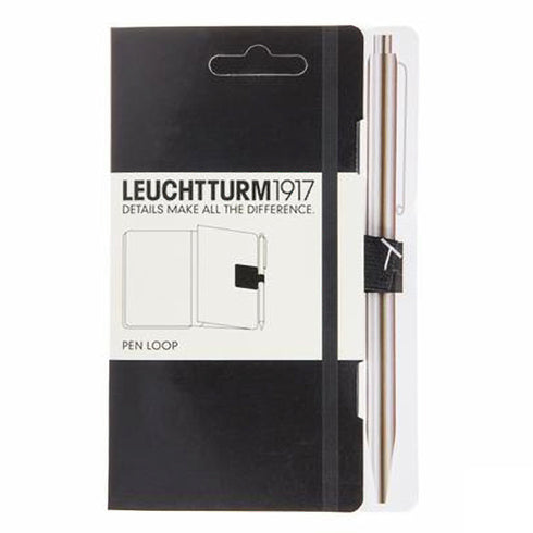 Leuchtturm 1917 ANTHRACITE GREY Fabric Pen Loop | Self-Adhesive