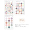 TRANSPARENT PET Pastel Dot Stickers Circle Stickers | Seasons