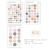 TRANSPARENT PET Pastel Dot Stickers Circle Stickers | Seasons