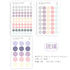 TRANSPARENT PET Pastel Dot Stickers Circle Stickers | Glaze