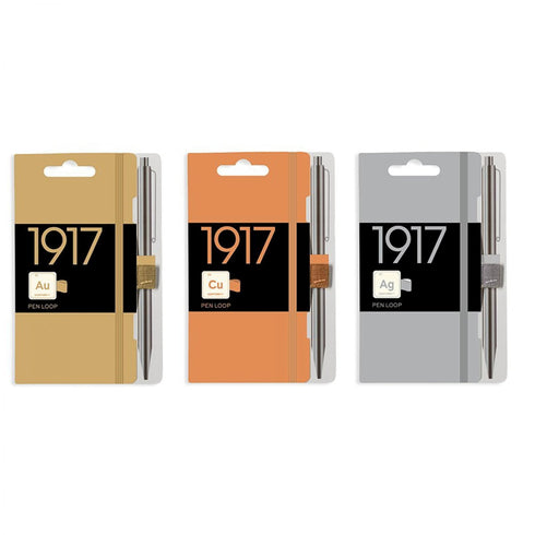 Leuchtturm 1917 METALLIC GOLD Color Fabric Pen Loop | Self-Adhesive