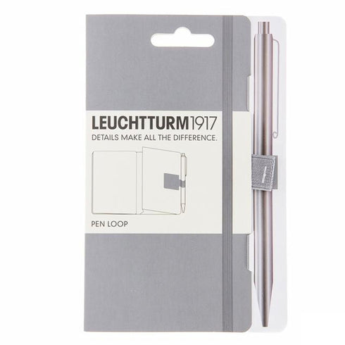 Leuchtturm 1917 ANTHRACITE GREY Fabric Pen Loop | Self-Adhesive