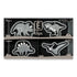 MIDORI E-Clip Etching Clip DINOSAURS T-Rex Pterodactyl Paper Clips