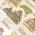Kamio Japan Stickers Japan CASTLE Japan Temple Japan Architecture GOLD FOIL Stickers Watercolor Stickers | 729228
