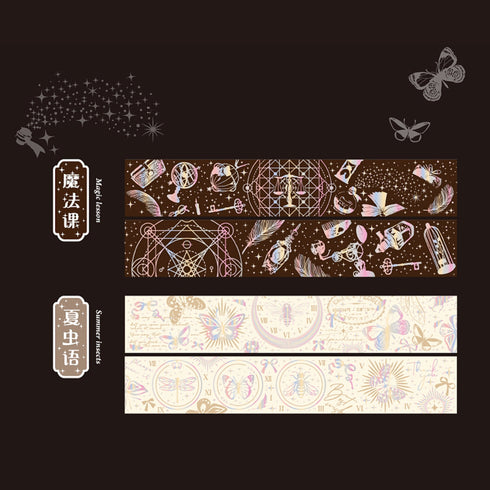 Vientiane IRIDESCENT FOIL Butterfly Insect Bugs Rainbow Foil Metallic Foil Washi Tape