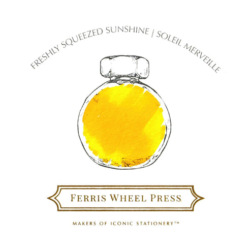 Ferris Wheel Press FRESH SQUEEZED Collection 3 Pack Charger Samples Fountain Pen Ink Dip Pen Ink Bottle Ink | Three 5ml Bottles FSS
