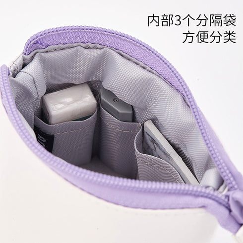 ANGOO PURPLE Retractable Standing Pen Case Pencil Case Retractable Case Storage Case Durable en Case | 185mm X 125mm X 85mm X 65mm
