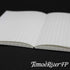 Sakae A7 Tomoe River 52 gsm 5mm Grid Lay Flat Notebook White Paper | TMR-A7NB-5HW 104mm X 74mm 96 sheets