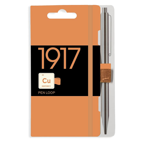 Leuchtturm 1917 METALLIC COPPER Color Fabric Pen Loop | Self-Adhesive
