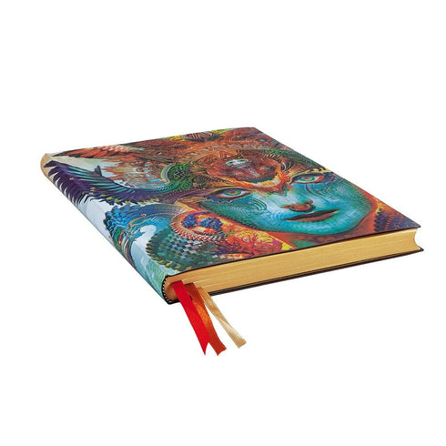 PAPERBLANKS 7" X 9" DHARMA DRAGON Dot Grid Notebook Planner Journal Bullet Journal Bujo | 100 gsm 240 Pages