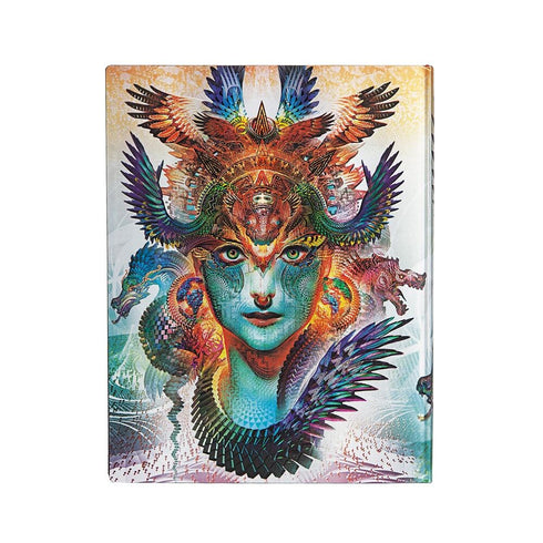 PAPERBLANKS 7" X 9" DHARMA DRAGON Dot Grid Notebook Planner Journal Bullet Journal Bujo | 100 gsm 240 Pages