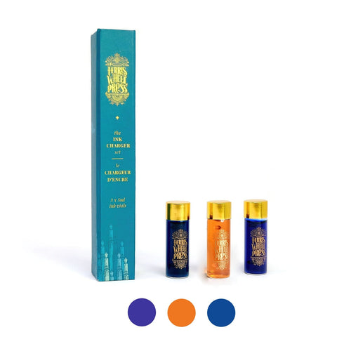 Ferris Wheel Press THE HARVEST Collection 3 Pack Charger Samples Set Fountain Pen Ink Dip Pen Ink | Three 5ml Bottles PPJ