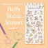 Kamio CHIP & DALE Disney Stickers Chip and Dale Stickers Pooh Fluffy Sketch Stickers | 28937
