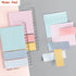 Kokuyo 2Way BLUE Sticky Pads Loose Leaf Smart Ring Binder Spiral Notebook with Ruler Index Sticky Notes Planner Sticky | 20 Sheets WSG-RUT41