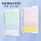 Kokuyo 2Way BLUE Sticky Pads Loose Leaf Smart Ring Binder Spiral Notebook with Ruler Index Sticky Notes Planner Sticky | 20 Sheets WSG-RUT41