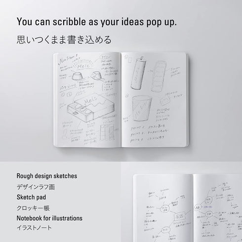 Stalogy A5 BLACK Editor's Series 365Days BLANK Plain Notebook Bullet Journal Bujo | S4139 184 Sheets 368 Pages