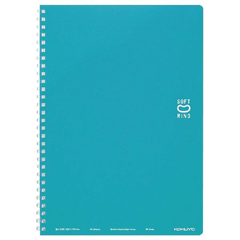 Kokuyo B5 Soft Ring GREEN Notebook Dotted Line 6mm Rule | 40 Sheets SV301