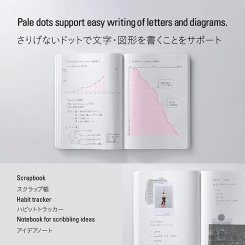 Stalogy A5 BLACK Editor's Series 365Days DOT GRID Notebook Bullet Journal Bujo | S4147 184 Sheets 368 Pages