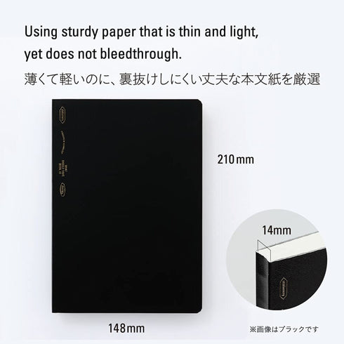 Stalogy A5 RED Editor's Series 365Days DOT GRID Notebook Bullet Journal Bujo | S4148 184 Sheets 368 Pages