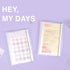 PAPERIAN Hey My Days Sticker Book Sticker Storage Sticker Pockets Sticker Binder South Korea | 40 Pockets 215 X 165mm