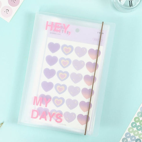 PAPERIAN Hey My Days Sticker Book Sticker Storage Sticker Pockets Sticker Binder South Korea | 40 Pockets 215 X 165mm