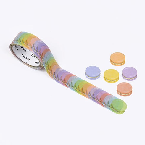 MACAROONS | Bande Washi Tape Masking Tape Sticker Roll BDA561 200 Stickers
