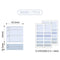 PAPERIAN DAILY Memo BLUE Color Palette Stickers Square Stickers Rectangle Stickers Title Stickers Color Coordinated Sticker | M7