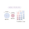 PAPERIAN ROUND Mix EARTH Color Palette Stickers Round Stickers Color Coordinated Sticker | M10
