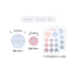 PAPERIAN DAILY Memo BLUE Color Palette Stickers Square Stickers Rectangle Stickers Title Stickers Color Coordinated Sticker | M7