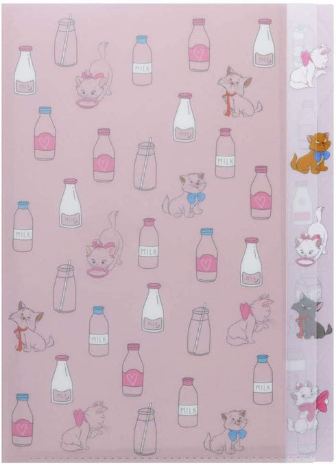 Sanrio A4 MARIE the CAT SANRIOKI 5 Pocket Index Clear Folder Pocket Folder Paper Organization