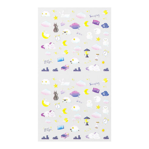 Midori Seal Collection Chat HEALTH SLEEP Stickers Transparent Stickers Planner Stickers Healthy Rest Relaxation | 2557