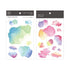 MU Lifestyle Print-On Stickers Rub-On Stickers Transfer Stickers Translucent Stickers 009 | Rainbow Cloud Abstract Rainbow Blue Purple Green
