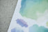 MU Lifestyle Print-On Stickers Rub-On Stickers Transfer Stickers Translucent Stickers 009 | Rainbow Cloud Abstract Rainbow Blue Purple Green